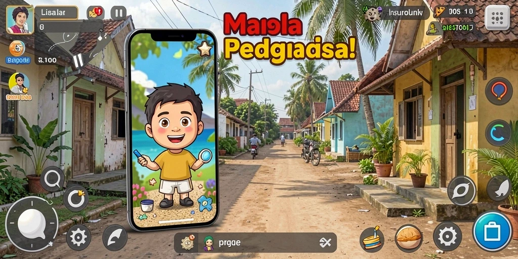 Gambar ini menunjukkan fitur interaktif yang membuat permainan lebih menarik.