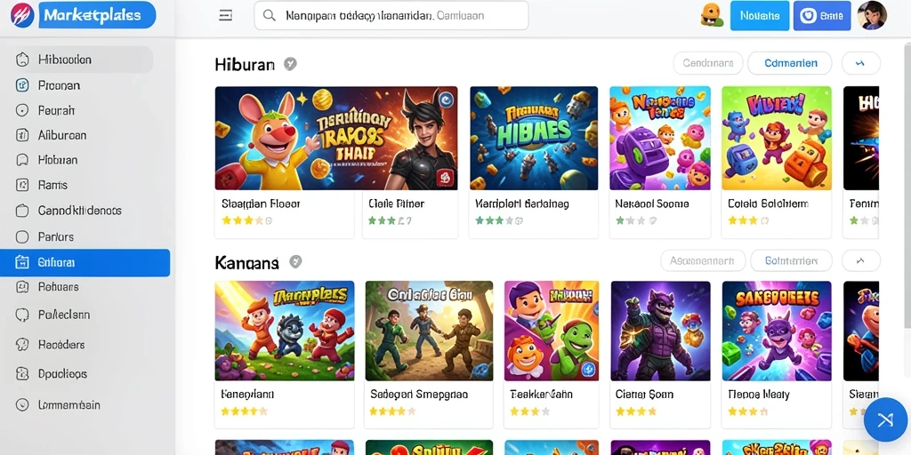 Tangkapan layar dari gameplay seru di dalam MAMEN123.