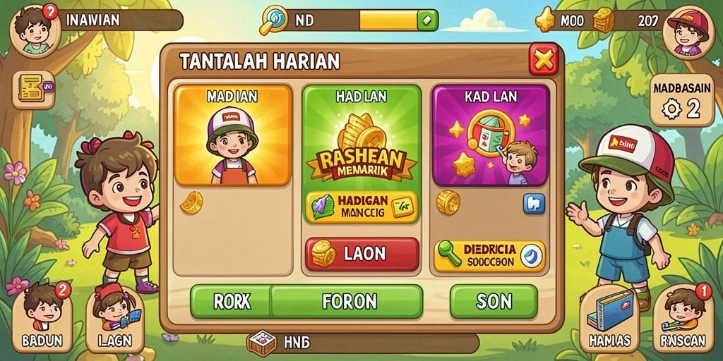 Fitur interaktif dengan pemain lain sangat menarik.