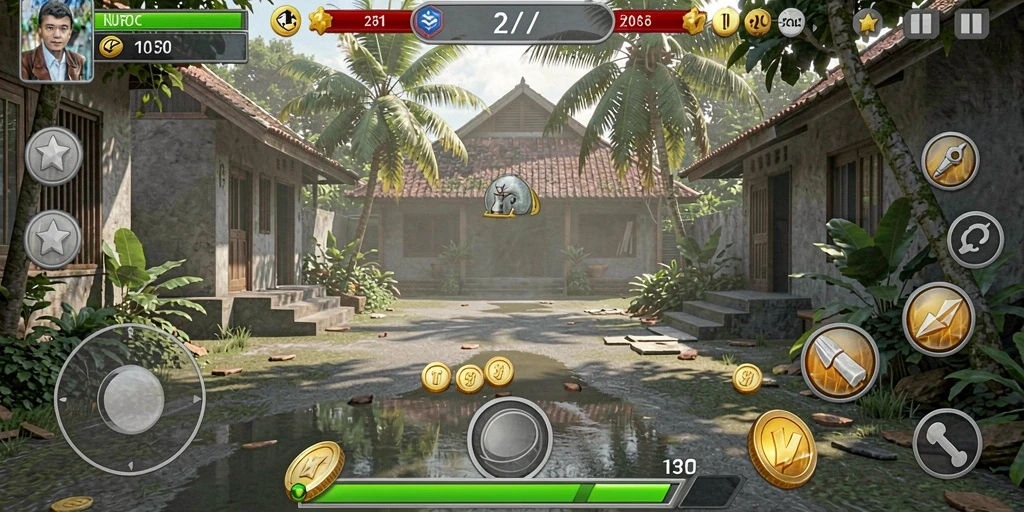 Screenshot memperlihatkan fitur upgrade karakter yang menarik.